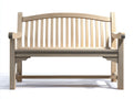 Panche da giardino - Legno di rovere - 176 x 62 x 92 cm - Rovere chiaro - Stile classico con schienale arcuato
