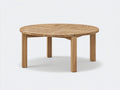 Tavolo da giardino - Legno di teak - 120x120x75 cm - Marrone chiaro - Stile contemporaneo