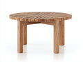 Tavolo da giardino - Legno di teak - 110x110x74 cm - Marrone naturale - Stile rustico