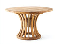 Tavolo da giardino - Legno di teak - 120x120x75 cm - Marrone miele - Stile artigianale