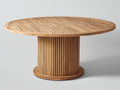 Tavolo da giardino - Legno di teak - 135x135x76 cm - Marrone caldo - Stile moderno