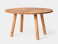 Tavolo da giardino - Legno massello - 125x125x75 cm - Marrone dorato - Stile nordico