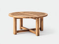 Tavolo da giardino - Legno di teak - 96x96x47 cm - Marrone teak - Stile classico