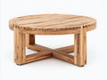 Tavolo da giardino - Legno di teak - 88x88x42 cm - Marrone chiaro - Stile artigianale
